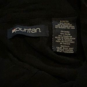 Black Puritan dress button down shirt